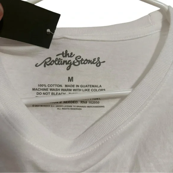 Rolling Stones American Tour 81 Shirt Mens Medium White Graphic Band Tee - Picture 3 of 4